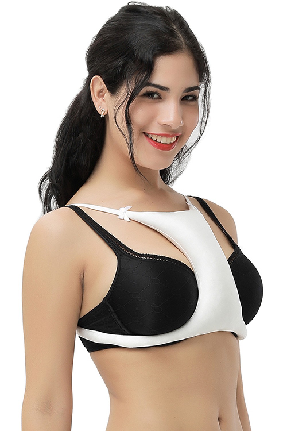 White Breast Support Pillow Bra Wrinkle Preventer